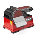Ponceuse stationnaire � bande et � disque - einhell - te - us 400 - 400 w - bande 100x914 mm - plateau ...