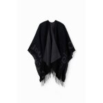 Poncho femme desigual - dark gray - tu