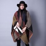 Poncho femme - insfity - simili laine - multicolore - 130 x 150 cm Poncho femme - insfity - simili laine - multicolore - 130 x 150 cm