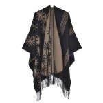 Poncho femme simili laine - insfity - etoile de mer imprimé - chaud - 130 x 150 cm Poncho femme simili laine - insfity - etoile de mer imprimé - chaud - 130 x 150 cm
