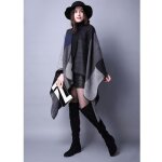 Poncho femme simili laine - insfity - taille unique - noir - kaki - violet - rouge Poncho femme simili laine - insfity - taille unique - noir - kaki - violet - rouge