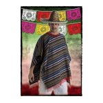 Poncho mexicain adulte noir - id�al pour d�guisement - mixte