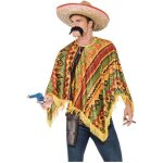 Dguisement - poncho mexicain - avec barbe - 100% polyester - mixte - adulte