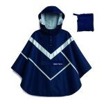 Poncho de pluie imperm�able - tnb - tnb - taille l (>1m75) - tissu 3 couches pu - bandes r�fl�chissantes ...