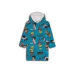 Poncho polaire naruto - plaid pyjama enfant - couverture � manches - 8 � 13 ans