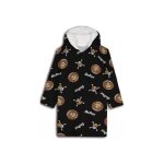 Poncho polaire one piece - plaid pyjama enfant - couverture � manches - 8 � 13 ans