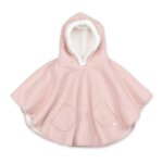 Poncho de voyage bemini - blush tetra jersey + teddy - pour bb