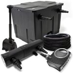 Wiltec kit complet: cbf - 350 filtre de bassin jusqu� 12000 l neo10000 pompe de filtration 10000l / h ...