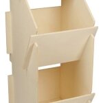 Pondoir en bois - marque inconnue - pour 10 poules - peuplier - dimensions h: 83cm l: 30cm p: 35cm
