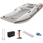 Ponton gonflable - aqua marina - aircat 94 - 285 cm - catamaran - accessoires inclus