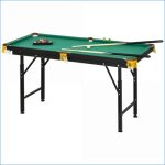 Pool tables - table de billard pliable r�glable en hauteur set complet - vert