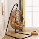 Support fauteuil suspendu universel pops giantex - hauteur r�glable 200 - 240cm - robuste rev�tu en noir ...