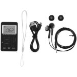 Portable am - fm st�r�o radio poche 2 bande tuning num�rique radio mini r�cepteur radio ext�rieure �couteur ...