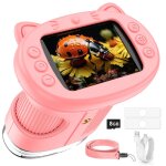 Portable microscope enfant deime - 20mp 1080p 2. 4 1000x - 8g carte - 8 leds - usb rechargeable - pour ...