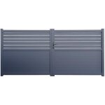 Portail alu battant winchester gris 3. 50m