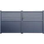 Portail alu battant winchester gris 3m