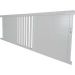 Portail alu coulissant blanc 3. 58m (sl07)