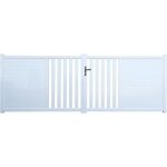 Portail alu nottingham blanc 4m