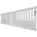 Portail aluminium coulissant sl09 blanc 4. 08m