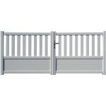 Portail aluminium geneve blanc 3m