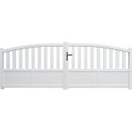 Portail aluminium mini hastings 3. 50m blanc