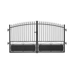 Portail aluminium tradition style ferronnerie 3m50 noir