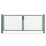 Portail grillag� acier galvanis� l 3m vert h 1m70