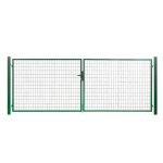 Portail grillagé square passage 4m ht 1m vert Portail grillagé square passage 4m ht 1m vert