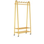 Portant en métal doré à roulettes - l 80 x h 166 x p 36 cm - support dentrée et accueil multi fonctions ... Portant en métal doré à roulettes - l 80 x h 166 x p 36 cm - support dentrée et accueil multi fonctions ...