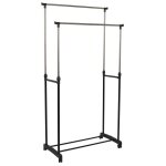 Portant - je cherche une idee - 80x43x160cm - métal - noir - design contemporain Portant - je cherche une idee - 80x43x160cm - métal - noir - design contemporain