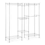 Portant a vetements 190 x 45 x 195 cm 210 kg portant a vetements solide porte vetement en metal