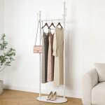 Portant � v�tements avec 6 crochets et base renforc�e - porte manteau sur pied pour entr�e salon