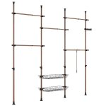 Portant � v�tements r�glable - sobuy - 331. 8x37. 0x295. 0 cm - capacit� 65 kg - penderie ouverte - structure ...