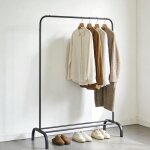 Portant � v�tements - s�choir � linge sur pied en fer � une tringle - mengda - sans roulettes pour lint�rieur ...