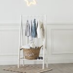 Portant � v�tements enfant blanc 58x115cm - atmosphera cr�ateur dint�rieur