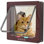 Porte pour animaux de compagnie chatière activée par puce porte de volet de sécurité de porte de chat ... Porte pour animaux de compagnie chatière activée par puce porte de volet de sécurité de porte de chat ...