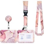 Porte - badge carte identification avec cordon tour de cou porte - cartes mousqueton pivotant lani�res ...