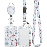 Porte badge coulissant avec mousqueton r�tractable et lani�re d�tachable - protection carte verticale ...