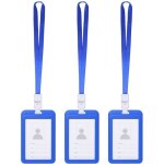 Porte badges - non spcifi - 3pcs - tanche - rsistant  la dchirure - avec lanire bleue