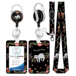 Porte badge - paresseux - cordon r�tractable - 11x7cm - 40cm - 46g