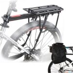 Porte bagage vlo arrire transporteur porte - bagages vtt universel en aluminium capacit de 50kg sige ...