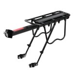 Porte bagages v�lo arri�re vtt fixation tige de selle transporteur avec reflecteur et garde - boue universel ...