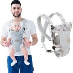 Porte - b�b� �charpe 4 en 1 ergonomique 3 - 20kg (3 - 36 mois) portage mains libres style b