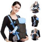 Porte - bébé ergonomique 4 en 1 multifonction - dès la naissance - - bleu Porte - bébé ergonomique 4 en 1 multifonction - dès la naissance - - bleu