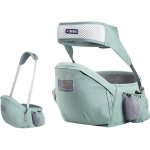 Porte - b�b� ergonomique - mhy� - si�ge de hanche - 100% coton - coussin mousse epp - ceinture ajustable ...