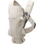 Porte - bb mini jersey 3d beige - babybjorn - ergonomique - 0 mois - naissance - 12 mois