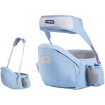 Porte - bébé ventral ergonomique ecent - siège de hanche avec ceinture de sécurité - bleu clair Porte - bébé ventral ergonomique ecent - siège de hanche avec ceinture de sécurité - bleu clair