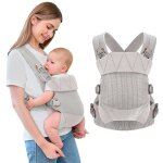 Porte bebe xjydncg maille respirable 4 en 1 �rgonimique adapt� � nouveau - n� et tout - petit 3. 18 - ...