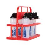 Porte bouteilles pvc + 6 bidons hygienique team prestoglas 800 ml Porte bouteilles pvc + 6 bidons hygienique team prestoglas 800 ml