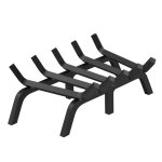 Porte bches de chemine - vevor - 533 mm avec 6 pieds de support, barres en acier massif revtement ...